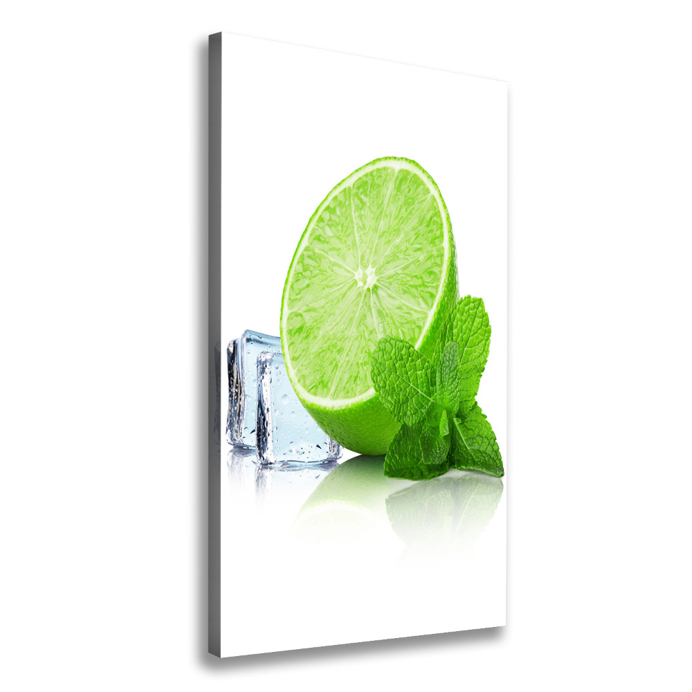 Canvas wall art Lime and ice