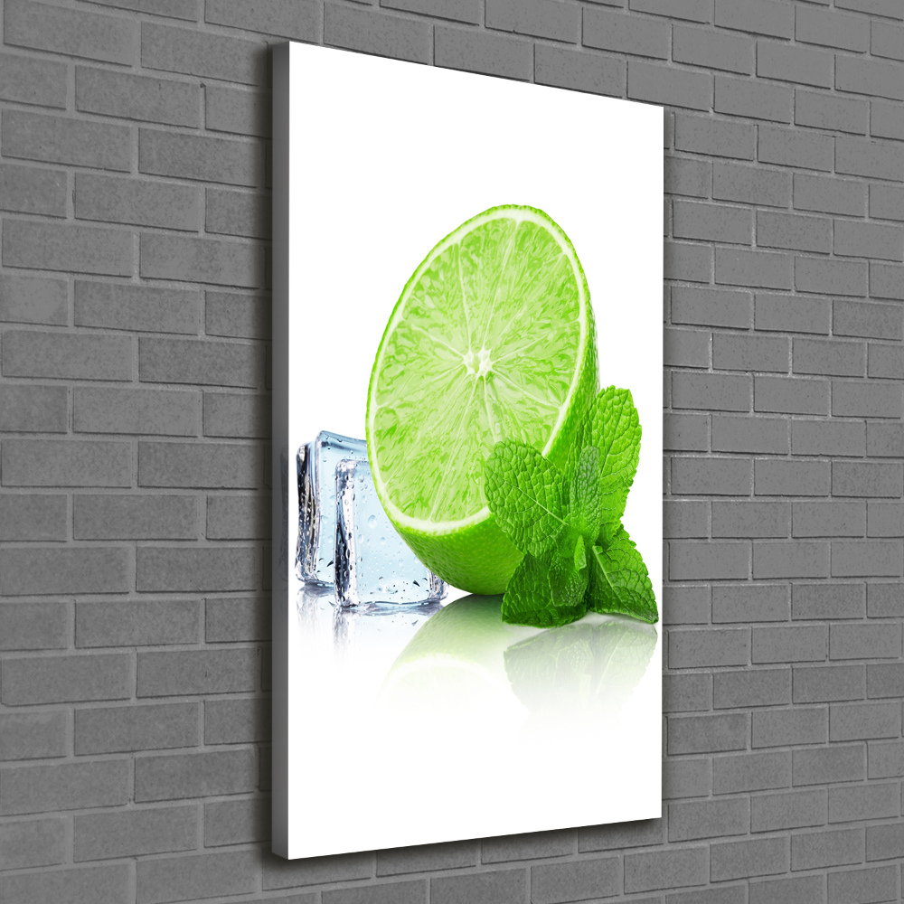 Canvas wall art Lime and ice