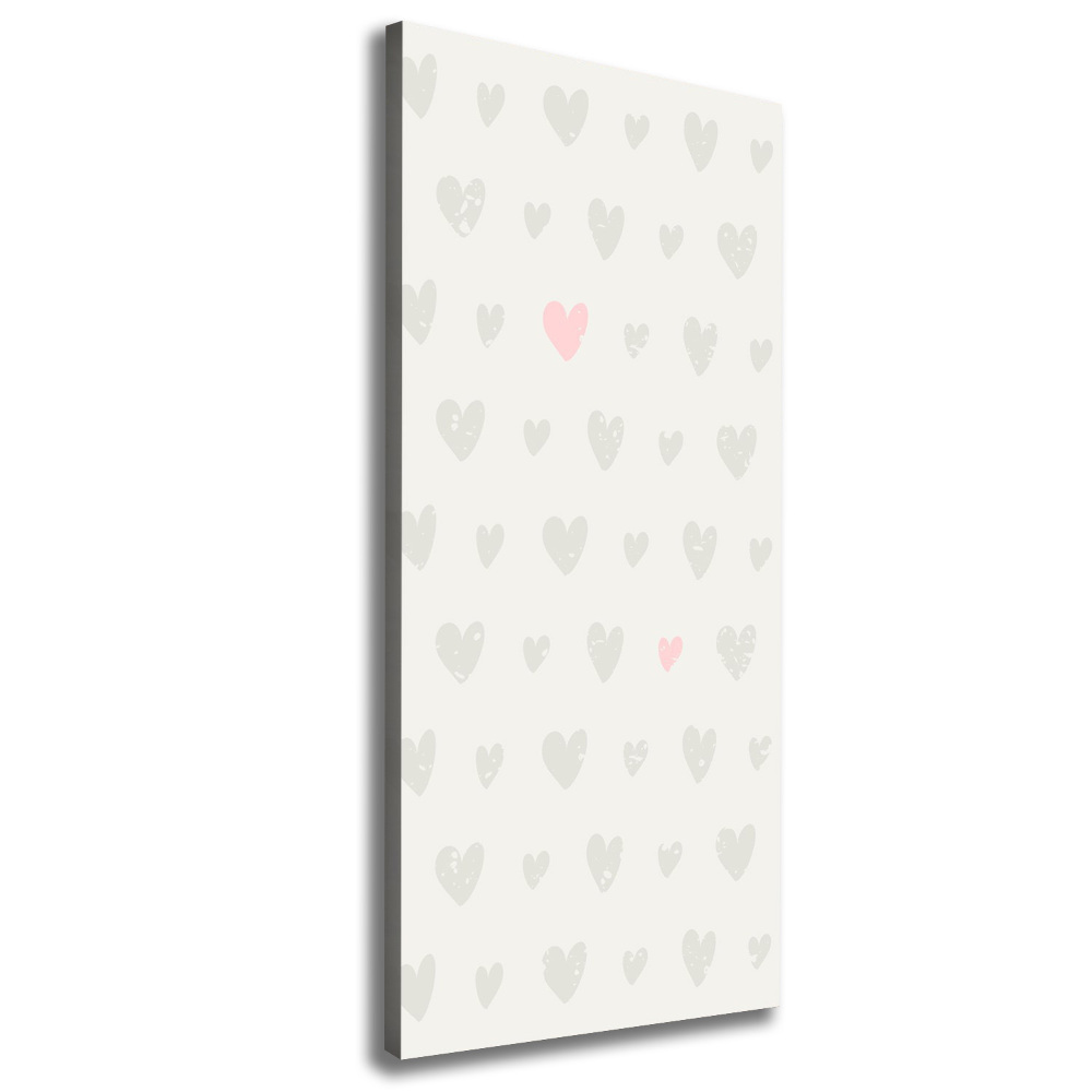 Canvas wall art Heart background