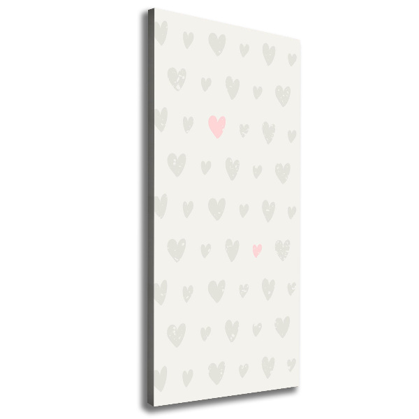 Canvas wall art Heart background