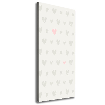 Canvas wall art Heart background