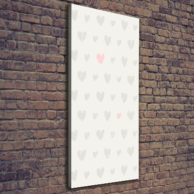 Canvas wall art Heart background