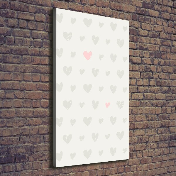 Canvas wall art Heart background