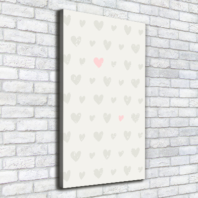 Canvas wall art Heart background