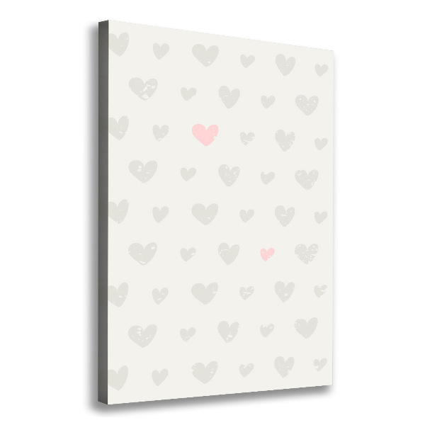 Canvas wall art Heart background