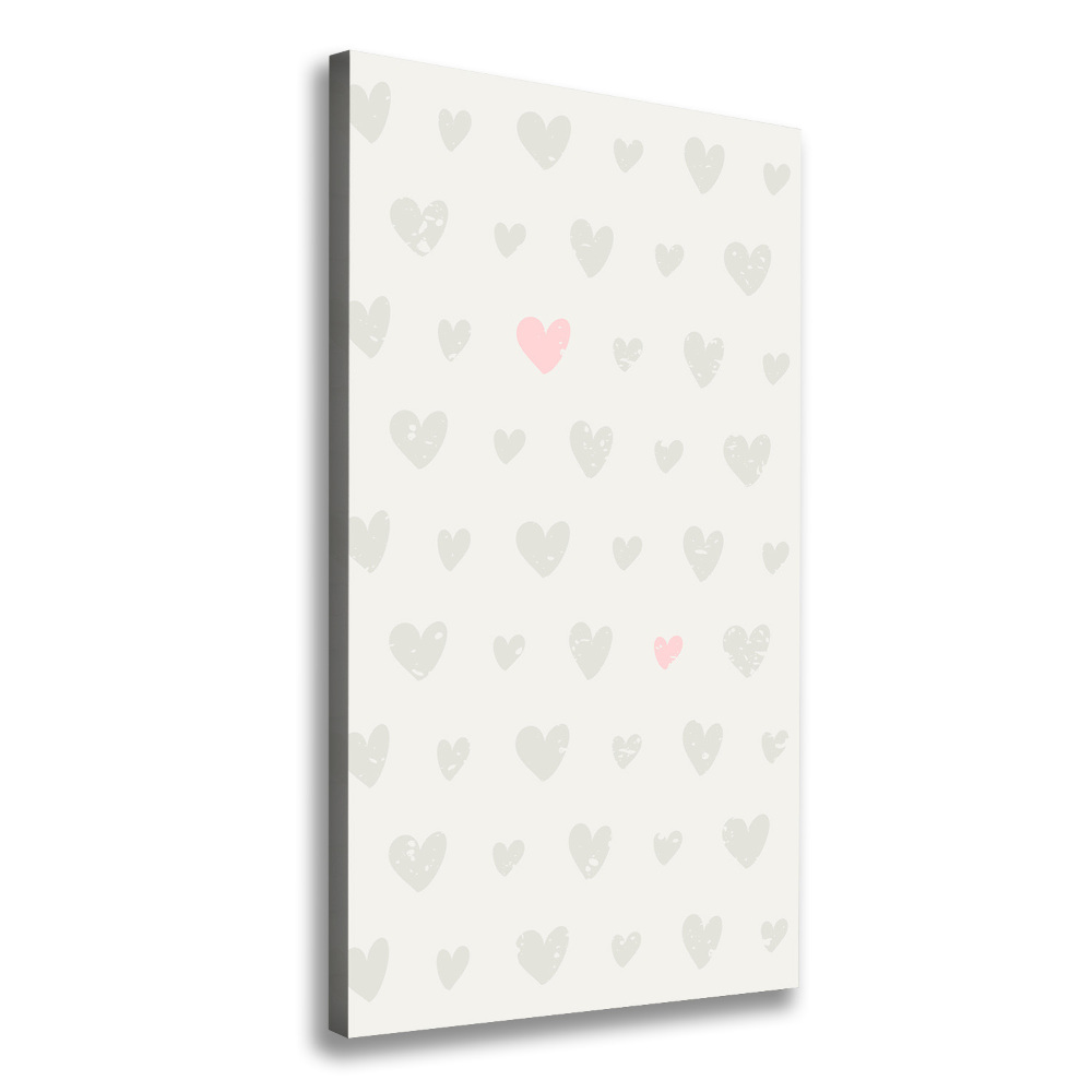 Canvas wall art Heart background