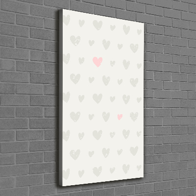 Canvas wall art Heart background