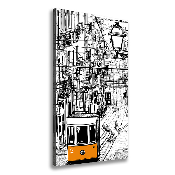 Wall canvas art Tram in Lisbon