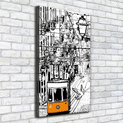 Wall canvas art Tram in Lisbon