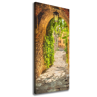 Wall art canvas large Italian streets