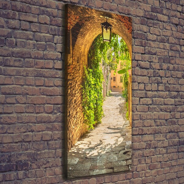 Wall art canvas large Italian streets