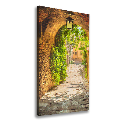 Wall art canvas large Italian streets