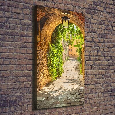 Wall art canvas large Italian streets