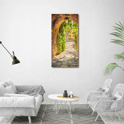 Wall art canvas large Italian streets