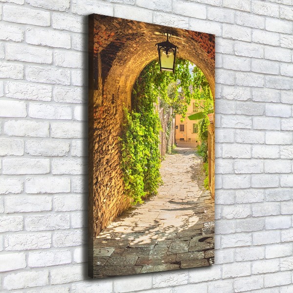 Wall art canvas large Italian streets