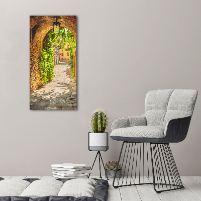 Wall art canvas large Italian streets