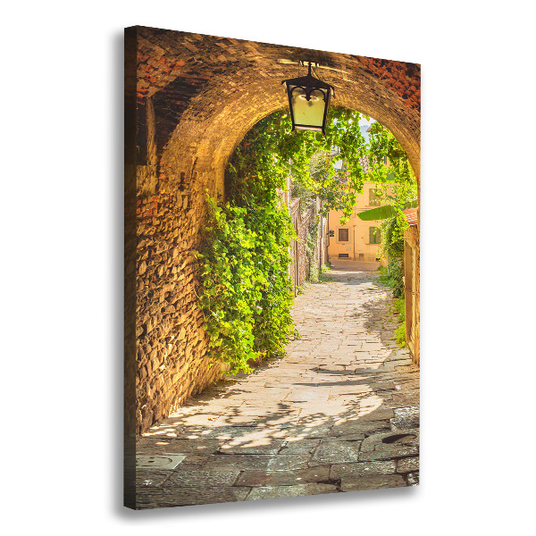 Wall art canvas large Italian streets