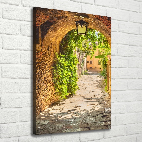 Wall art canvas large Italian streets