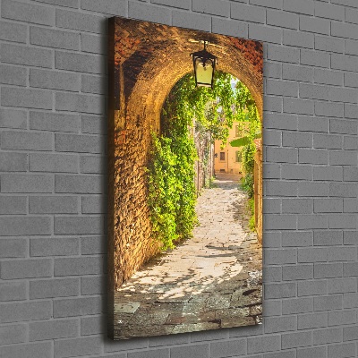 Wall art canvas large Italian streets