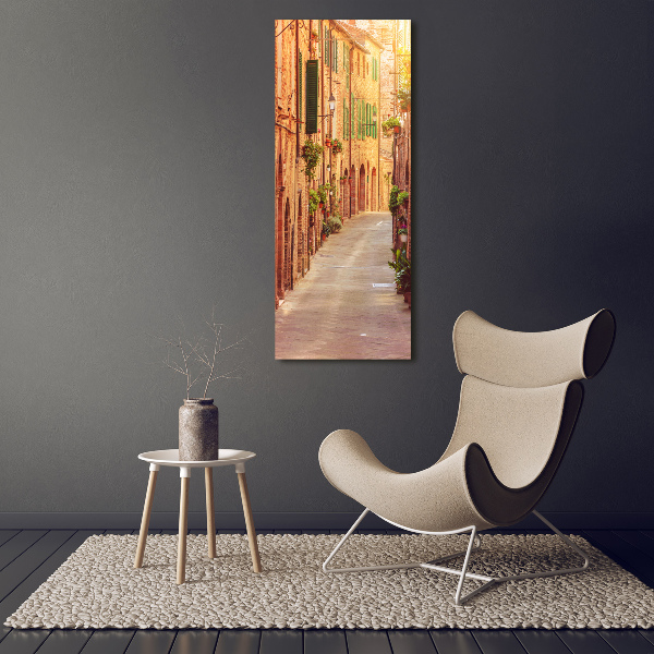 Large canvas wall art Italian streets