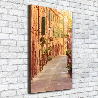 Large canvas wall art Italian streets