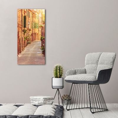 Large canvas wall art Italian streets