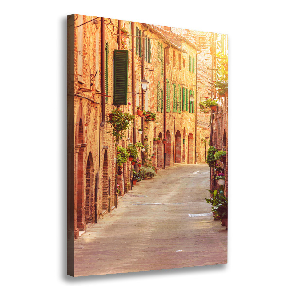 Large canvas wall art Italian streets