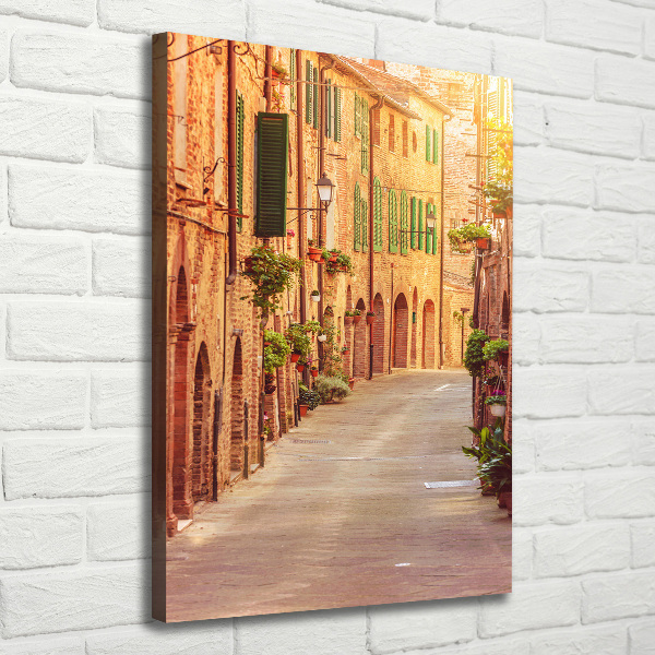 Large canvas wall art Italian streets