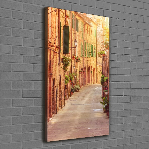 Large canvas wall art Italian streets