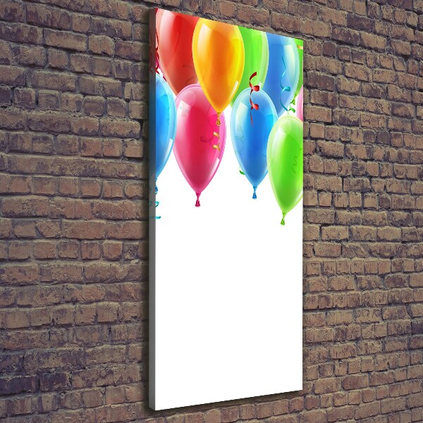 Canvas wall art Colorful balloons