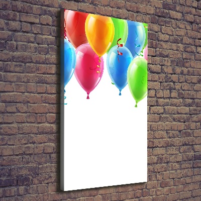 Canvas wall art Colorful balloons