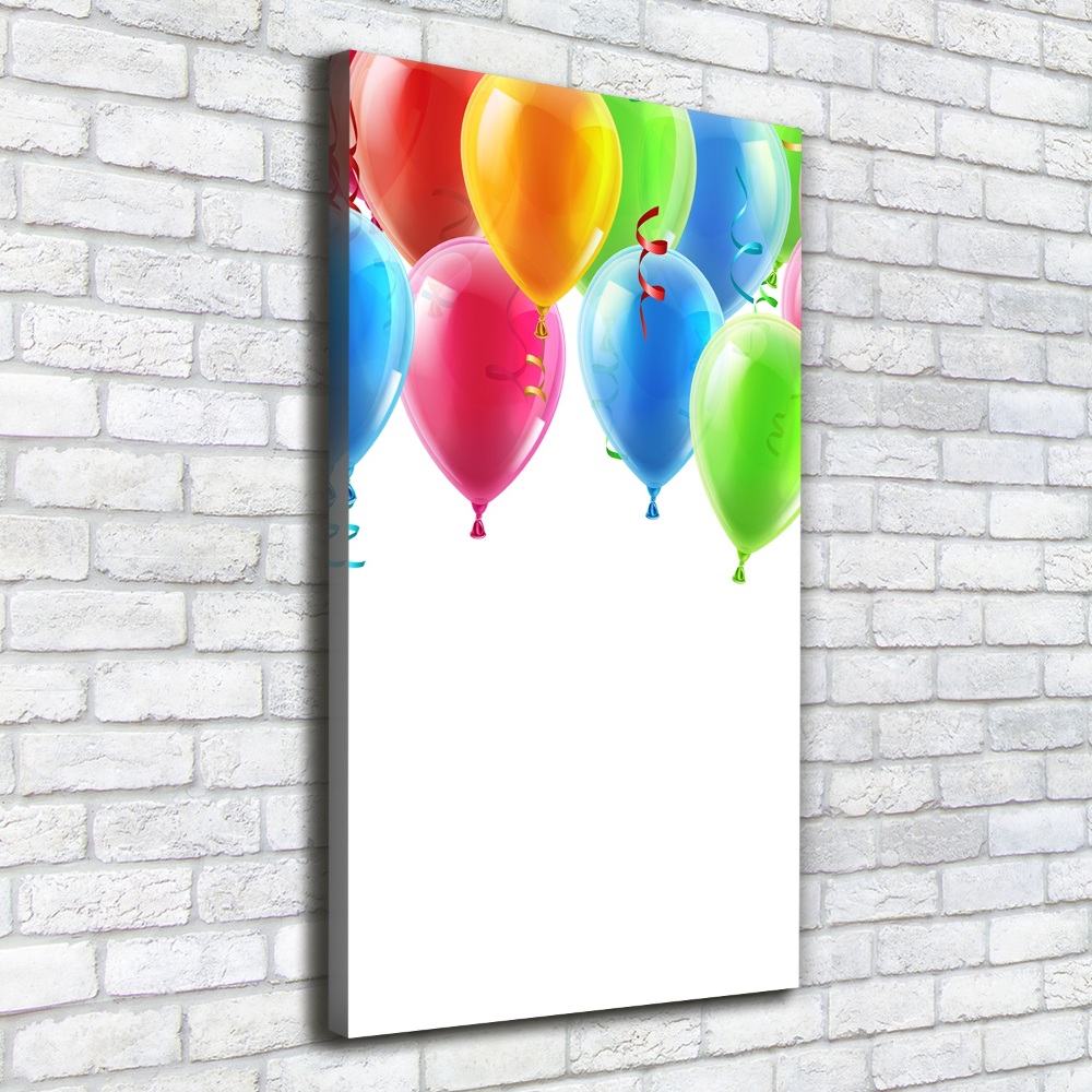 Canvas wall art Colorful balloons