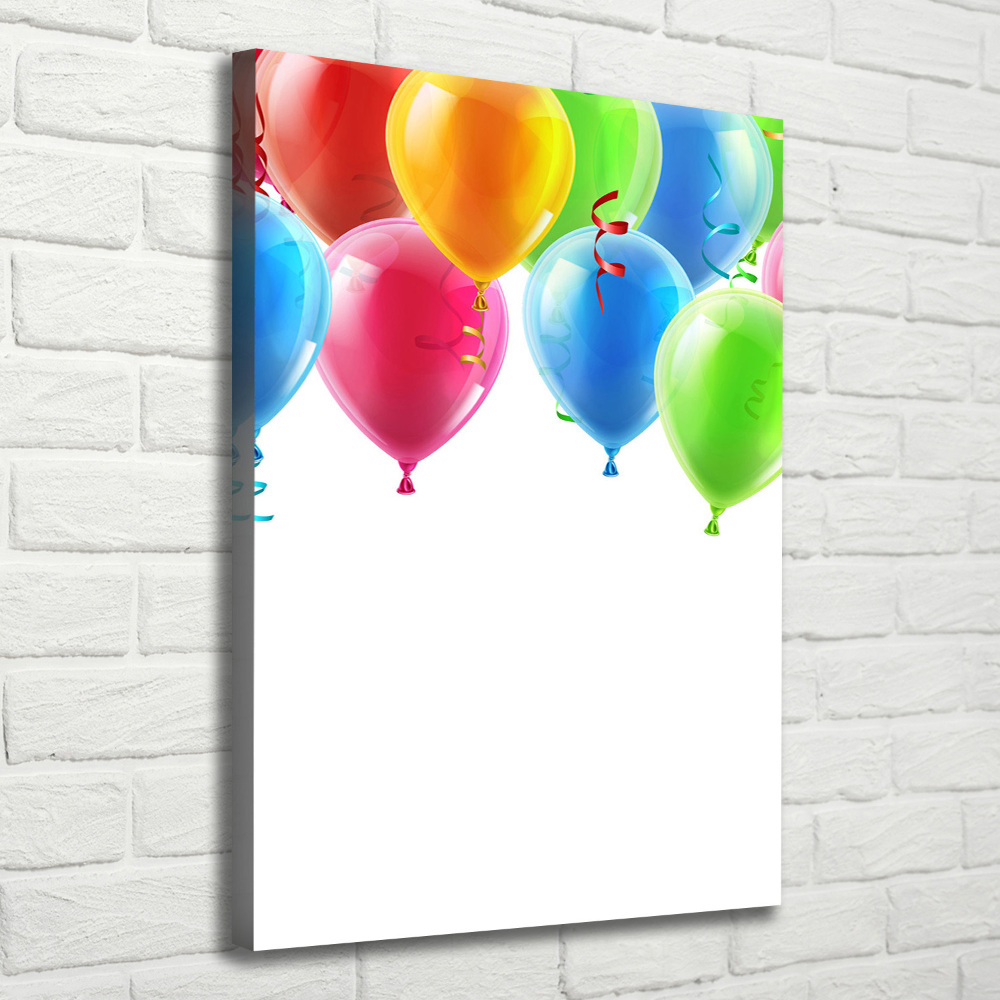 Canvas wall art Colorful balloons