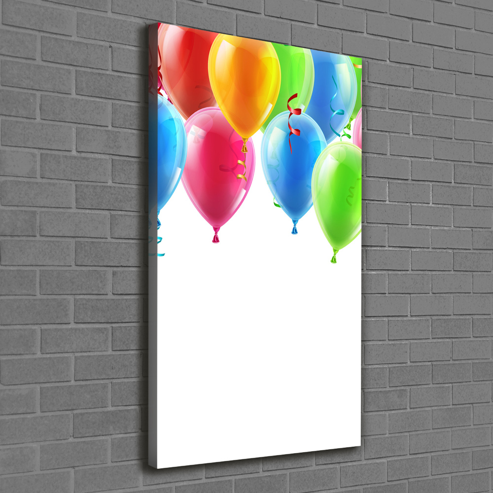 Canvas wall art Colorful balloons