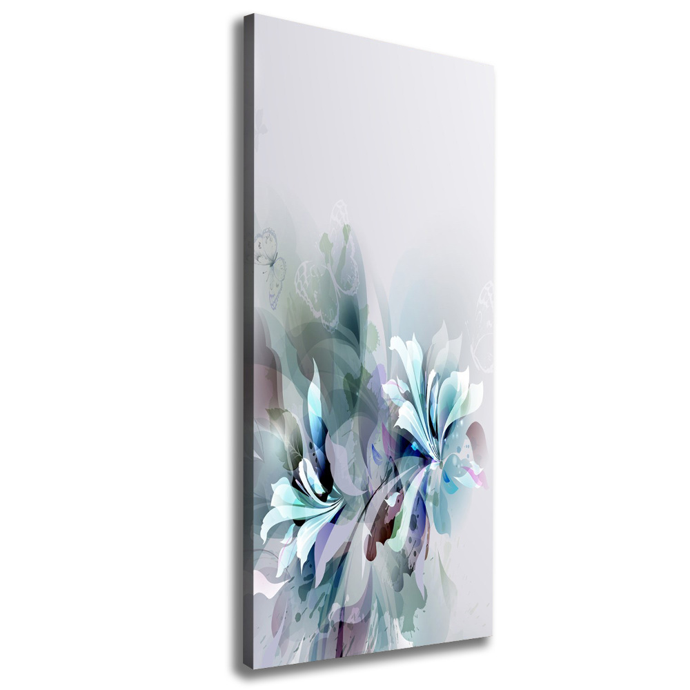 Large canvas wall art Abstract flowers