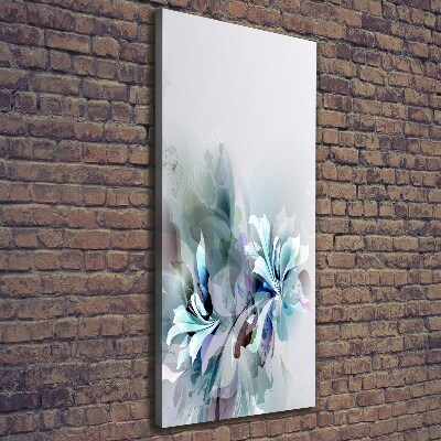 Large canvas wall art Abstract flowers