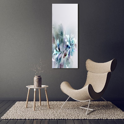 Large canvas wall art Abstract flowers