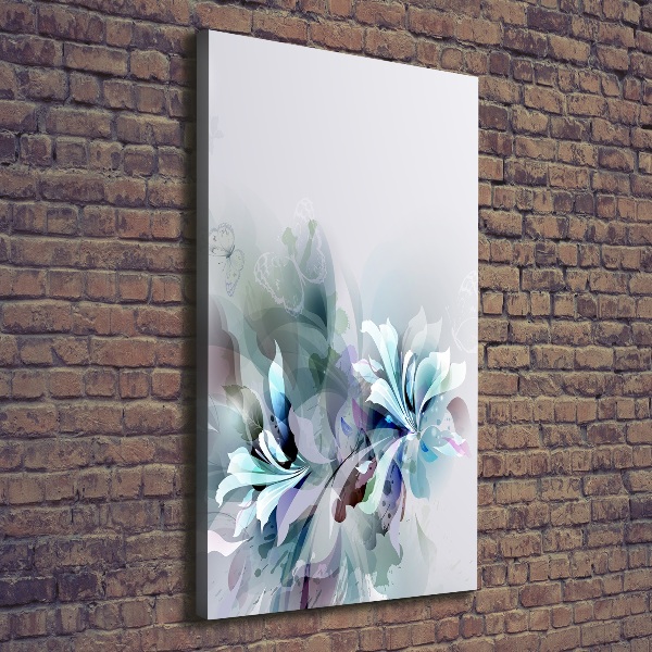 Large canvas wall art Abstract flowers