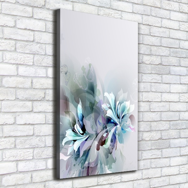 Large canvas wall art Abstract flowers