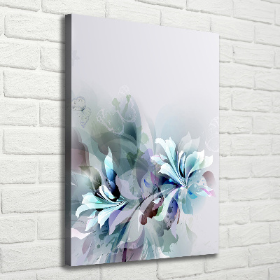 Large canvas wall art Abstract flowers