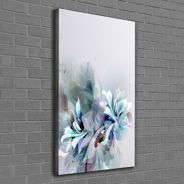 Large canvas wall art Abstract flowers