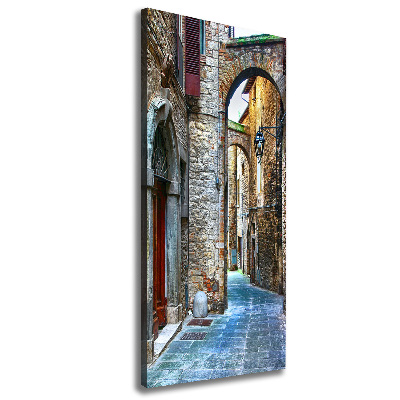 Large canvas wall art Italian streets