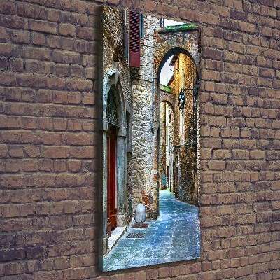 Large canvas wall art Italian streets