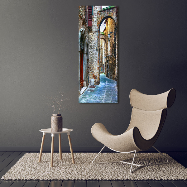 Large canvas wall art Italian streets