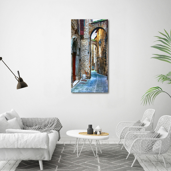 Large canvas wall art Italian streets