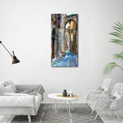 Large canvas wall art Italian streets