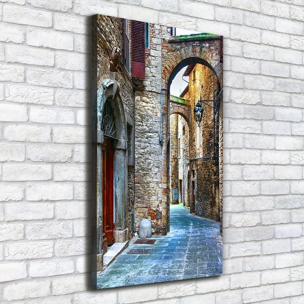 Large canvas wall art Italian streets