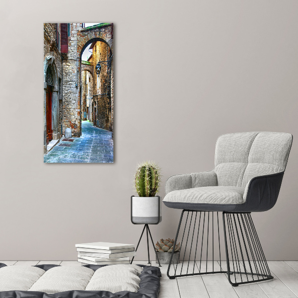 Large canvas wall art Italian streets