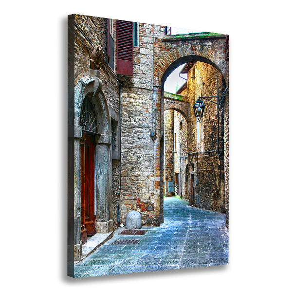 Large canvas wall art Italian streets