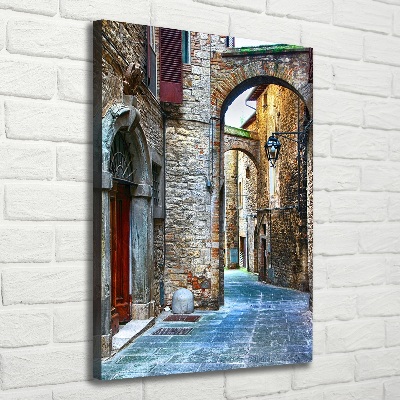 Large canvas wall art Italian streets